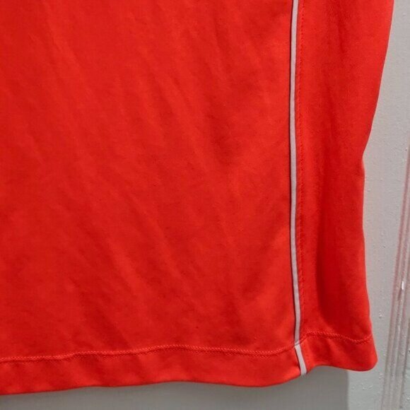 Slazenger Women's Coral Golf Polo XL w/ White Accents & Zip Collar - Picture 7 of 16